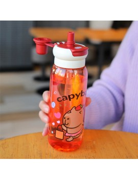bouteille capybara 750ml PVC boisson vaisselle anse capybara cute zen tahiti fenua shopping