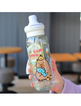 bouteille capybara 750ml PVC boisson vaisselle anse capybara cute zen tahiti fenua shopping