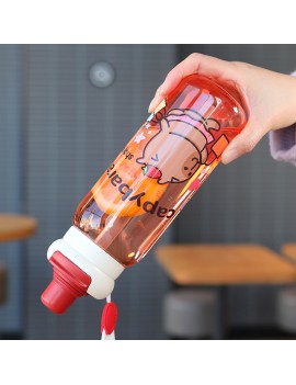 bouteille capybara 750ml PVC boisson vaisselle anse capybara cute zen tahiti fenua shopping