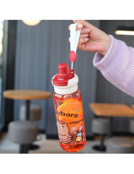 bouteille capybara 750ml PVC boisson vaisselle anse capybara cute zen tahiti fenua shopping