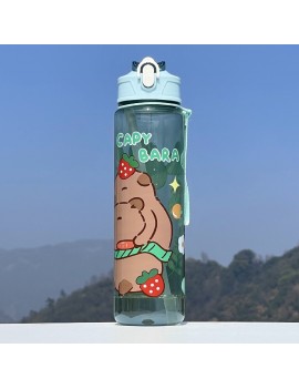 gourde cute capybara 800ml bouteille PVC boisson vaisselle tahiti fenua shopping