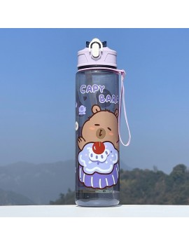 gourde cute capybara 800ml bouteille PVC boisson vaisselle tahiti fenua shopping