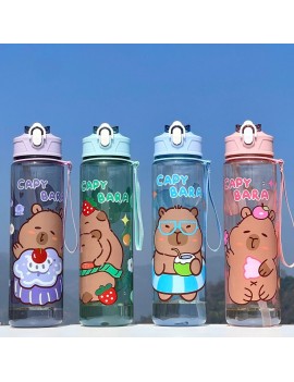 gourde cute capybara 800ml bouteille PVC boisson vaisselle tahiti fenua shopping