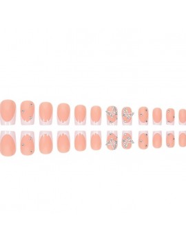 set faux ongles longs french butterfly papillon beaute accessoire tahiti fenua shopping