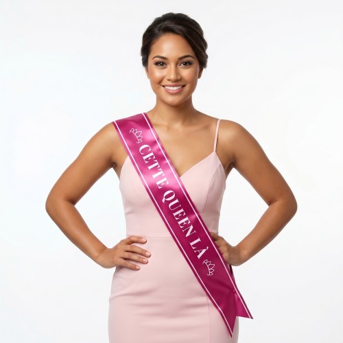 echarpe cette queen la anniversaire reine rose pink tahiti fenua shopping