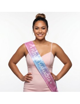 echarpe anniversaire future mamacita rose pink tahiti fenua shopping