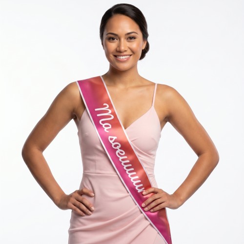 echarpe anniversaire ma soeur sister rose pink tahiti fenua shopping