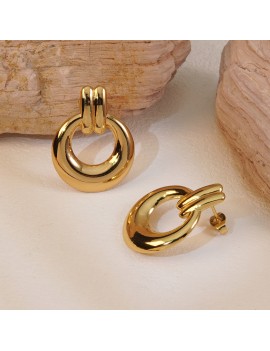 boucles halo acier inoxydable boucles d'oreilles bijoux jewelry earings tahiti fenua shopping