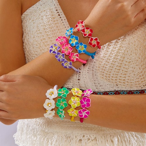 bracelet 3 tipaniers color accessoire enfant kids poignet tahiti fenua shopping