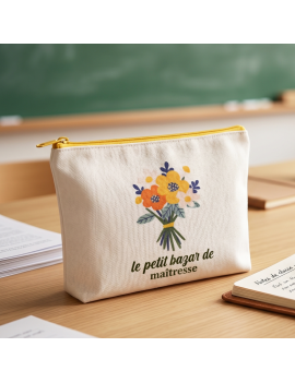pochette maitresse flowers idee de cadeau pour la maitresse fenua shopping tahiti