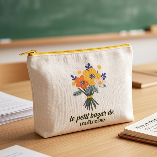 pochette maitresse flowers idee de cadeau pour la maitresse fenua shopping tahiti