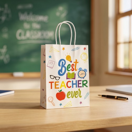 sachet cadeau teacher small merci idee de cadeau merci maitresse merci maitre papeterie fenua shopping tahiti