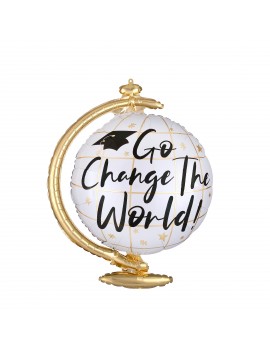 ballon diplome change the world globe deco remerciement graduation tahiti fenua shopping