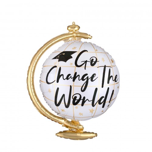 ballon diplome change the world globe deco remerciement graduation tahiti fenua shopping