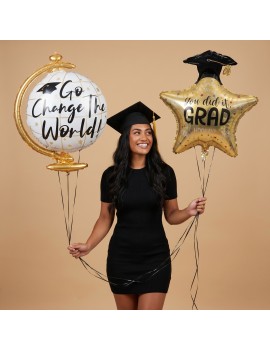 ballon diplome change the world globe deco remerciement graduation tahiti fenua shopping