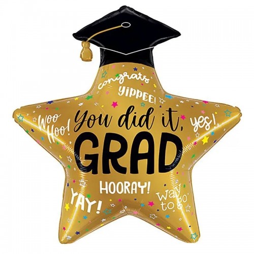 ballon diplome star remerciement graduation deco cadeau tahiti fenua shopping