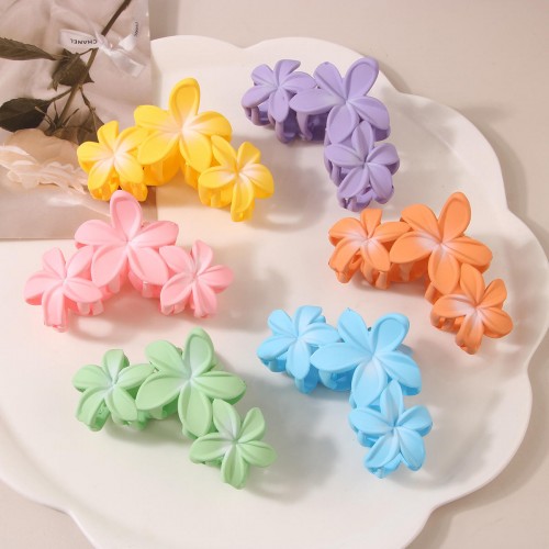 pince cheveux hibiscus pastel accessoire beaute tete fleur tropical tahiti fenua shopping