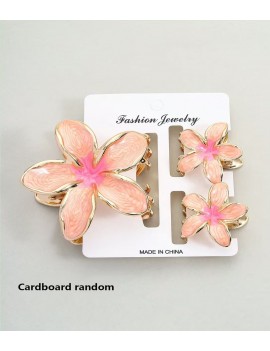 set 3 pinces hibiscus gradient metal accessoire beaute tete fleur tropical tahiti fenua shopping