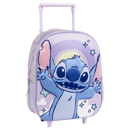 trolley sac a dos Stitch 36cm ecole back to school rangement roulette tahiti fenua shopping