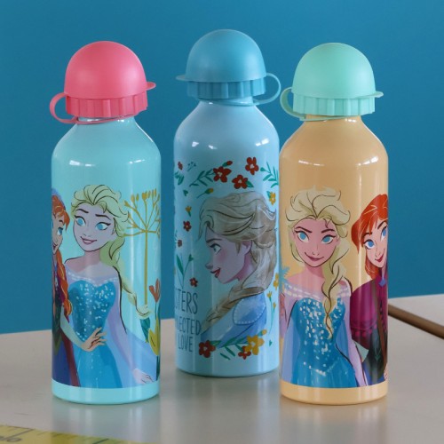 gourde aluminium Frozen 500ml disney reine des neiges bouteille boisson vaisselle tahiti fenua shopping