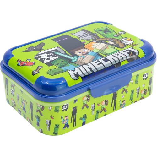 lunch box Minecraft 17cm vaisselle repas dejeuner kids enfant tahiti fenua shopping