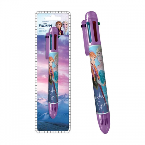 stylo 6 couleurs Frozen papeterie pen multicolore kids enfant tahiti fenua shopping