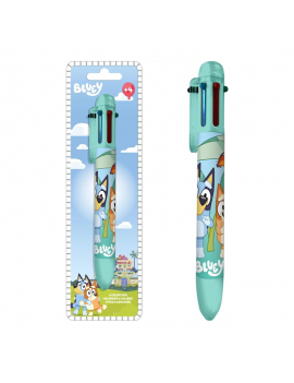 stylo 6 couleurs bluey papeterie pen multicolore kids enfant tahiti fenua shopping