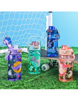 gourde fun print lock 600ml pvc enfant kids vaisselle bouteille boisson tahiti fenua shopping