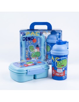 set lunch + gourde malette vaisselle kids enfant repas rangement tahiti fenua shopping