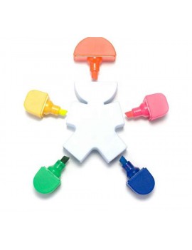 surligneur 5 couleurs bonhomme papeterie école rentrée scolaire enfant adulte fleur tahiti fenua shopping cadeau tendance