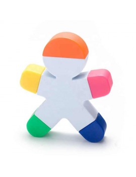 surligneur 5 couleurs bonhomme papeterie école rentrée scolaire enfant adulte fleur tahiti fenua shopping cadeau tendance