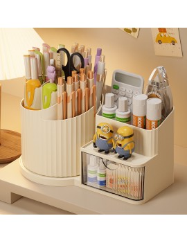 pot a crayons + tiroir 20cm rangement organisateur papeterie stylos bureau office tahiti fenua shopping