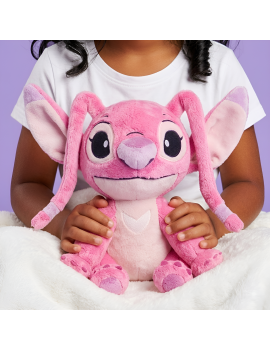 peluche Stitch rose pink 25cm coussin plush doux fluffy disney licence tahiti fenua shopping