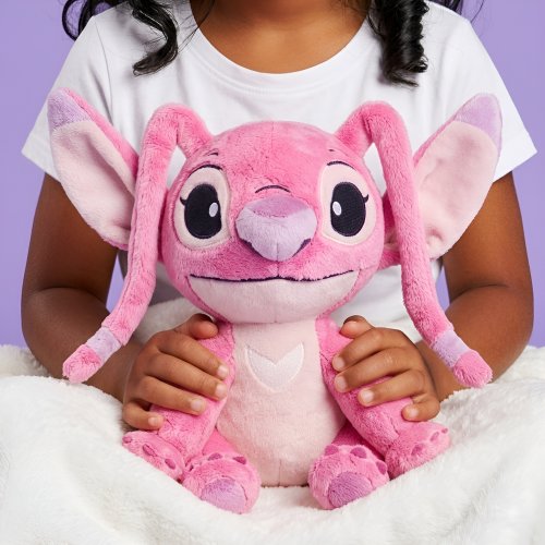 peluche Stitch rose pink 25cm coussin plush doux fluffy disney licence tahiti fenua shopping