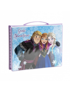 mallette coloriage frozen 52 pièces feutres peinture papeterie scolaire fille