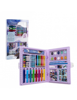 mallette coloriage frozen 52 pièces feutres peinture papeterie scolaire fille
