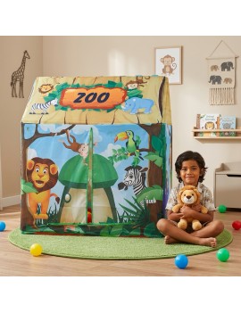 tente maison zoo 104cm cabane tent jungle animaux kids enfant tahiti fenua shopping