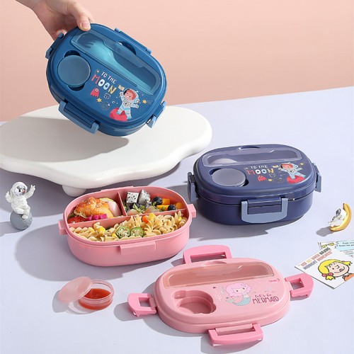set lunch oval + gourde + couverts vaisselle kids enfant repas rangement tahiti fenua shopping