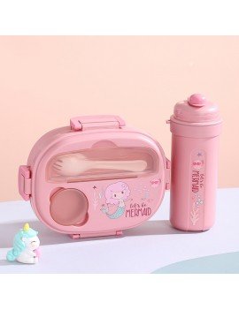 set lunch oval + gourde + couverts vaisselle kids enfant repas rangement tahiti fenua shopping