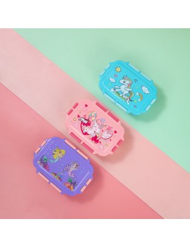set lunch box + bouteille color block print vaisselle kids enfant repas rangement tahiti fenua shopping