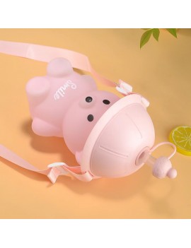 gourde ourson chapeau paille 700ml PVC enfant kids bear color boisson vaisselle tahiti Fenua shopping