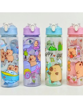 gourde kids capybara 800ml PVC enfant vaisselle boisson mignon tahiti Fenua shopping