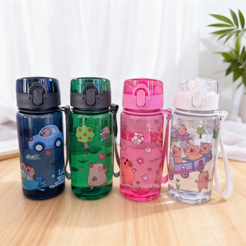 gourde kids capybara 400ml enfant PVC vaisselle boisson color tahiti Fenua shopping
