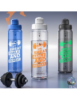 gourde sport 800ml sweat smile repeat PVC boisson vaisselle tahiti Fenua shopping