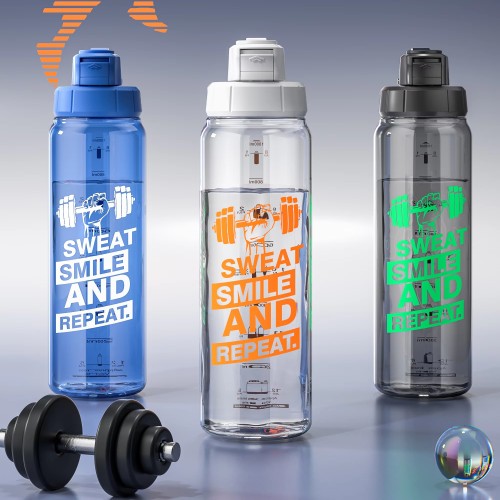 gourde sport 800ml sweat smile repeat PVC boisson vaisselle tahiti Fenua shopping