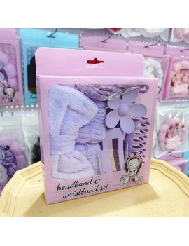 set bandeau + poignee eponge + 5 accessoires cheveux box bien être routine beauté tahiti Fenua shopping