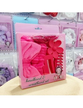 set bandeau + poignee eponge + 5 accessoires cheveux box bien être routine beauté tahiti Fenua shopping