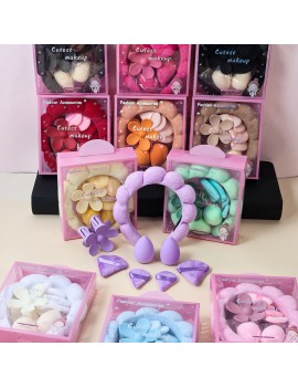 set serre tete make up 7 pieces flower box beaute bien etre routine tahiti Fenua shopping