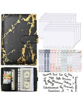 budget planner A6 marble black gold papeterie notebook organisation economies tahiti Fenua shopping