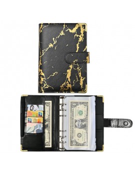 budget planner A6 marble black gold papeterie notebook organisation economies tahiti Fenua shopping